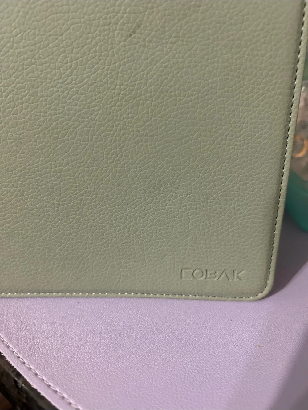 Mint Green Tablet Cover - Slim Folio Case